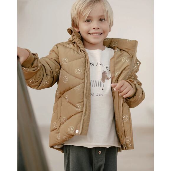 Rylee + Cru Smiley Puffer Jacket 2-3 NWT - Picture 6 of 6